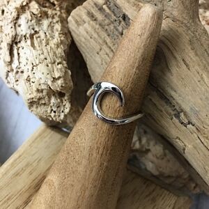 Sterling Silver Wave Toe Ring